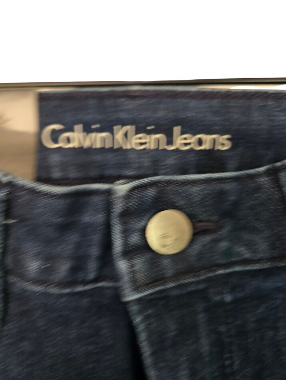 Calvin Klein Jeans Slim Boyfriend Dark Wash Cropped Jeans NWT Size 8 - Picture 7 of 7
